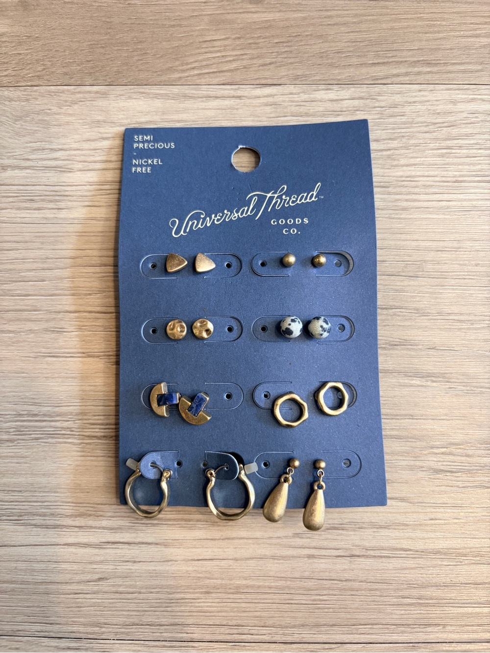 Universal Thread 8 Pair Mixed Earrings Set